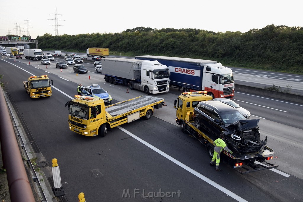 VU mehrere PKW A 3 Rich Oberhausen Hoehe AK Koeln Ost P230.JPG - Miklos Laubert